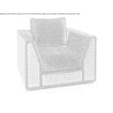 Fabric armchair with armrests Viljevo