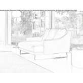 Fabric armchair based on a sled with armrests Zamosc
