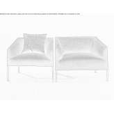 Armchair upholstered with fabric Tapo