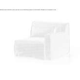 Corner modular fabric armchair Cuaxuxpa