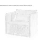 Fabric armchair with armrests Vseruby