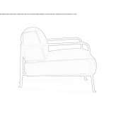 Leather armchair Kareela