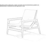 Leather armchair with armrests Valgioie