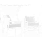 Fabric upholstered armchair with armrests Acos