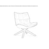 Swivel chair on trestles Svidnik