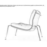 Leather upholstered armchair Wroblew