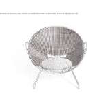 Woven wicker armchair with armrests Alfafara