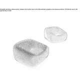 Upholstered armchair with removable cover Guanay