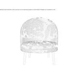 Fabric armchair Peaslake