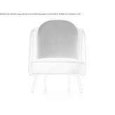 Armchair upholstered with fabric Popovo