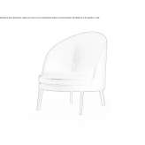 Leather armchair Peaslake