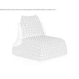 Armchair upholstered in fabric with a removable cover Turicato