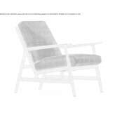 Fabric armchair with armrests Blyasino