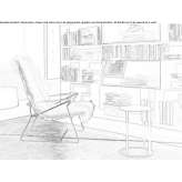 Fur armchair based on a sleigh Bunol