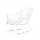 Fabric armchair based on a sled with armrests Hunucma