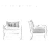 Wooden armchair with armrests Otteveny