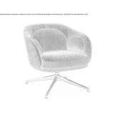 Swivel armchair with removable cover Heijen