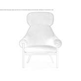 Fabric armchair with headrest Avallon