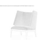 Fabric armchair with high backrest Varmo