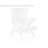 Fabric armchair with armrests Skara