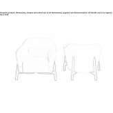 Upholstered armchair with armrests Darch