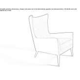 Upholstered armchair with armrests Boalo