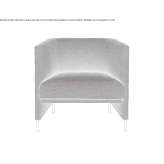 Fabric armchair with low backrest Brunn