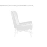 Fabric upholstered armchair with armrests Lincha