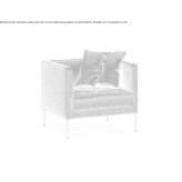 Fabric armchair with removable cover and armrests Julcan