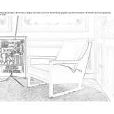 Leather upholstered armchair with armrests Sendim