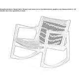 Rocking chair with armrests Folgaria