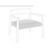 Wooden armchair Sibinal