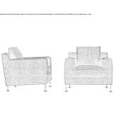 Upholstered armchair with armrests Semoy
