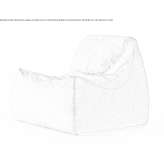 Fabric bean bag with removable cover Midwoud