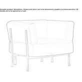 Armchair with armrests Mission
