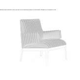 Fabric armchair with armrests Varmo