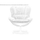 Swivel fabric armchair with a 4-star base Ipalapa