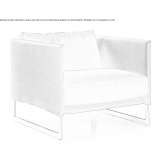 Fabric armchair based on a sled with armrests Chuhynka