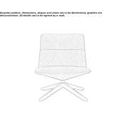 Swivel armchair, upholstered, based on trestles Amacuzac