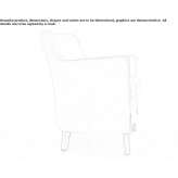 Upholstered armchair Muana