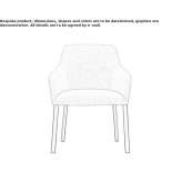 Upholstered armchair Pamukova