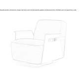 Swivel chair with armrests Cacique