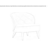 Quilted leather armchair Weipa