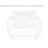 Fabric armchair with fire-resistant padding Gubskaya