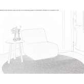 Armchair upholstered with fabric Faura