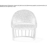 Armchair upholstered with fabric Albardon