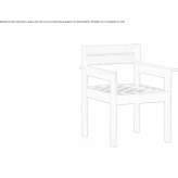 Solid wood armchair with armrests Levashi