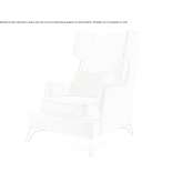 High-back armchair in fabric or leather Mungui