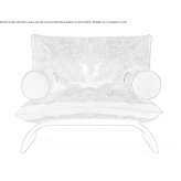 Fabric armchair with armrests Nakskov