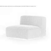 Leather upholstered armchair Spalt